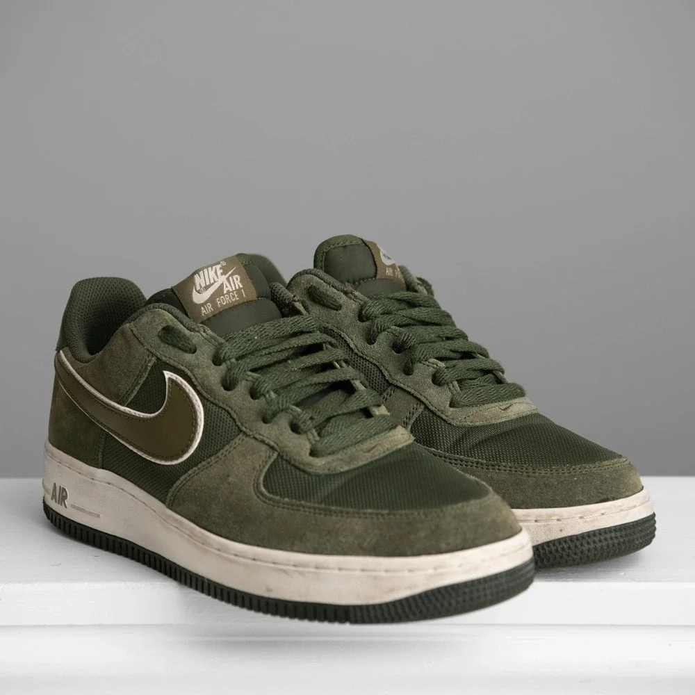 Nike Air Force 1 Low Green Suede M8/W9.5 Sneakers 488298-316 Streetwear GorpCore